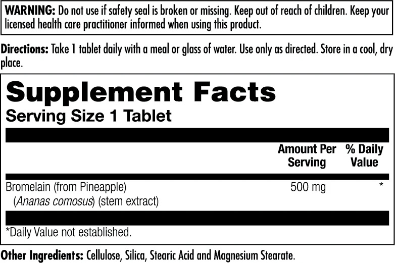 Bromelain Tablets 500 mg - Image 2