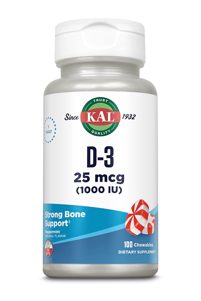 D-3 25 mcg (1000 IU) Chewables