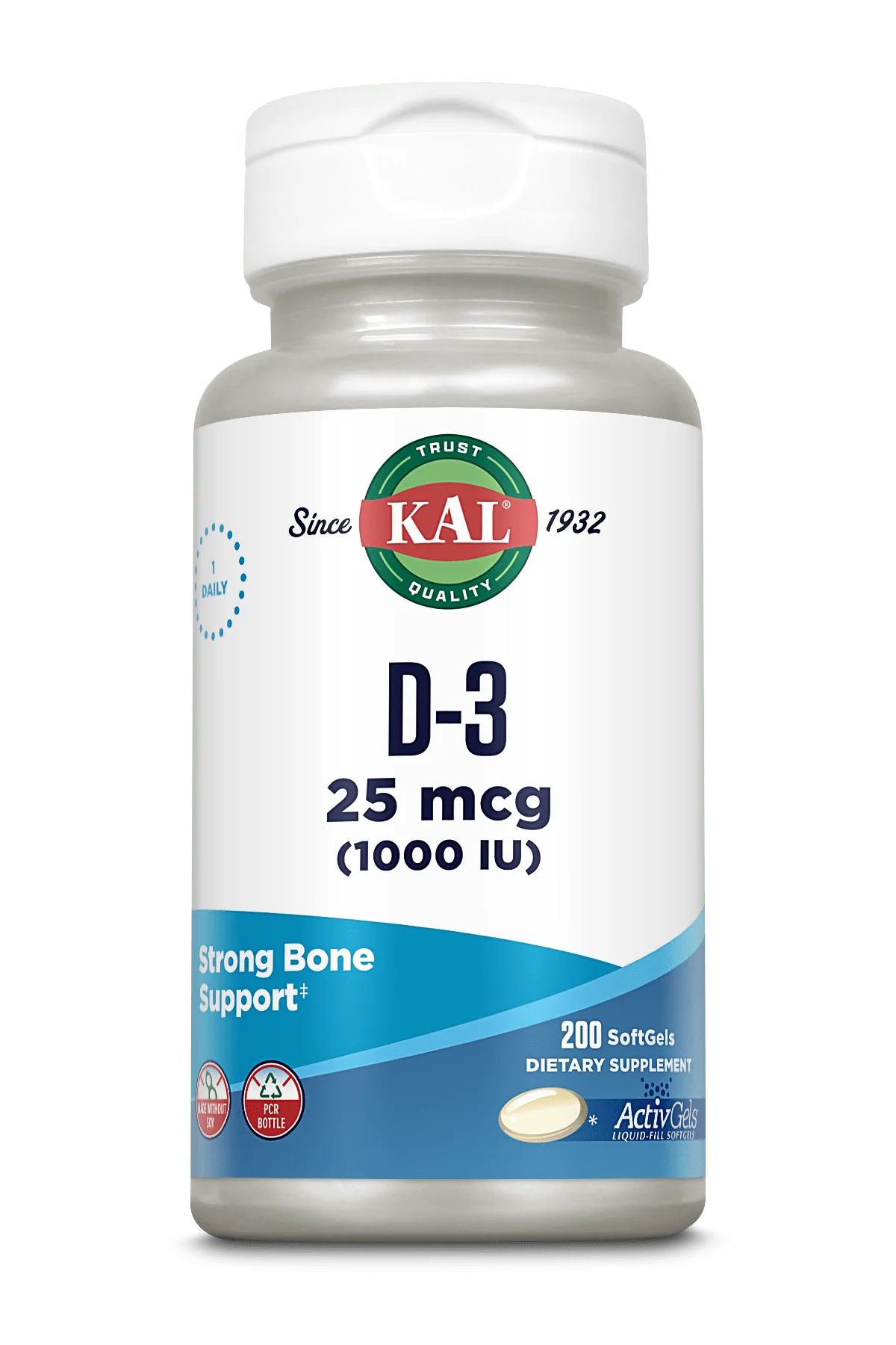 D-3 25 mcg (1000 IU) ActivGels™ Sofgels - Image 3
