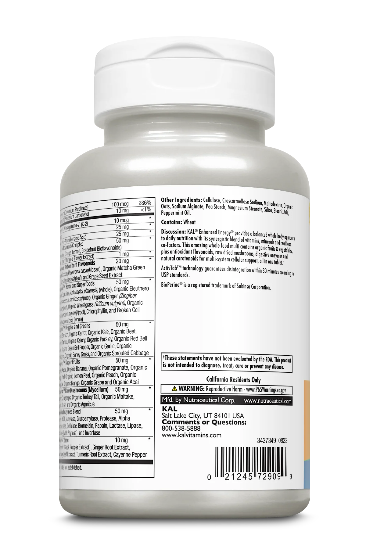 Enhanced Energy® Whole Food Multivitamin Iron-Free VegCap - Image 2