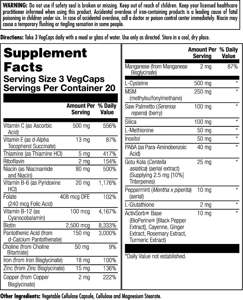 Hair Force™ Clinical Lifestyles™ VegCaps - Image 2