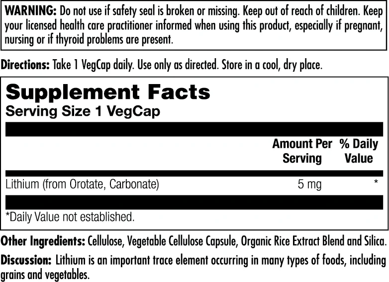 Lithium Orotate 5mg - Image 4