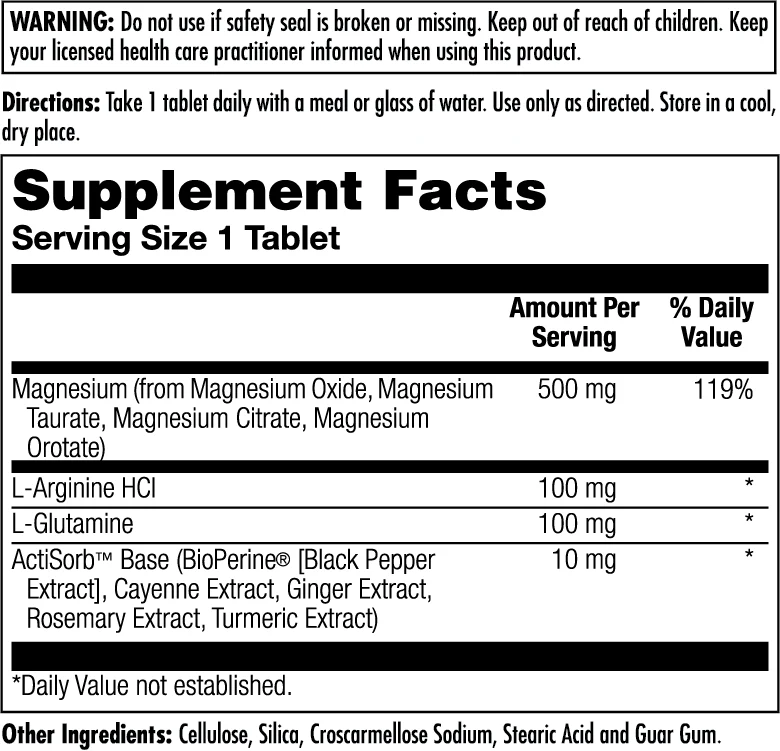 Magnesium Once Daily Tablets 500 mg - Image 2