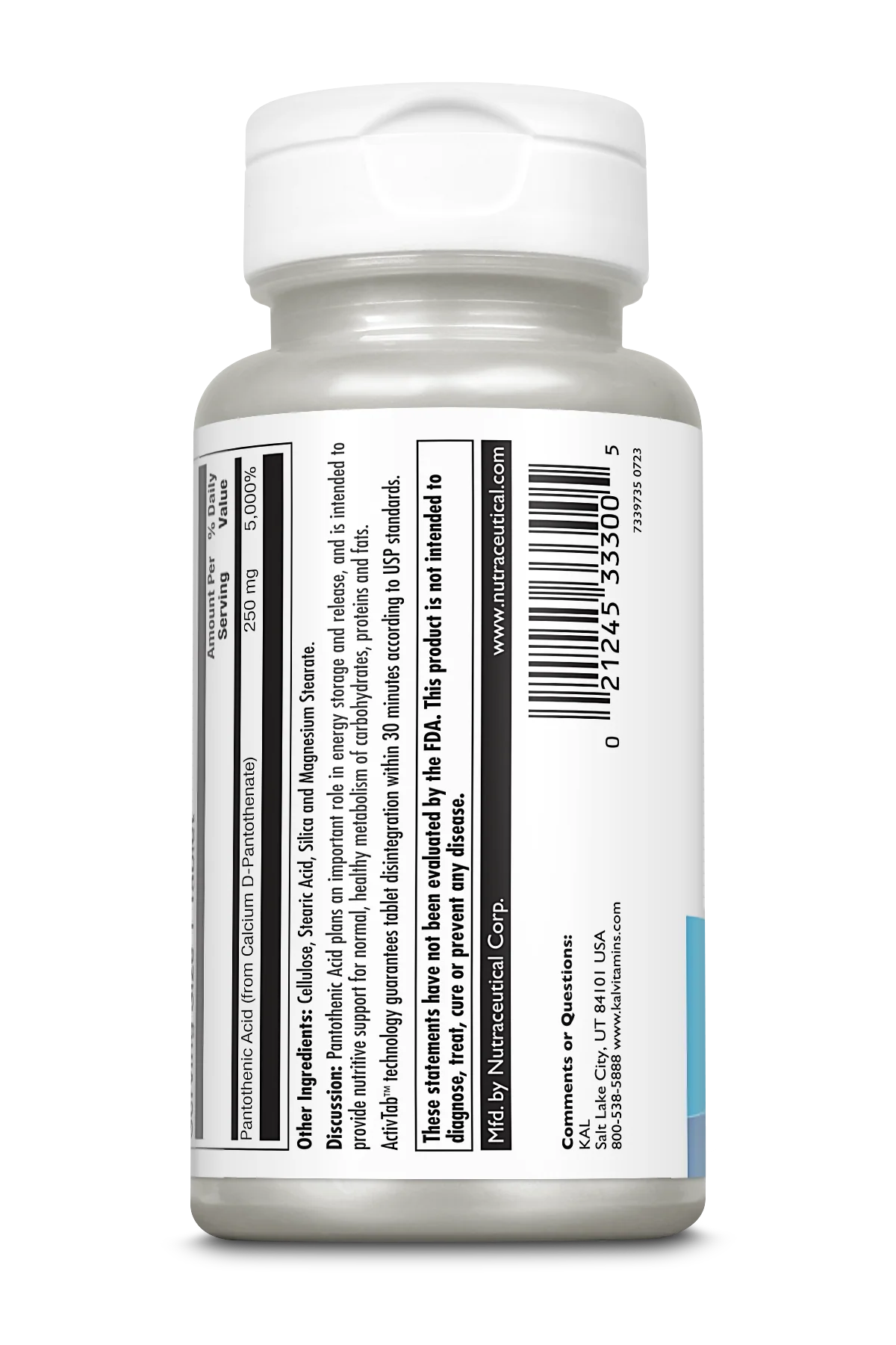 Pantothenic Acid Tablets 250 mg - Image 2