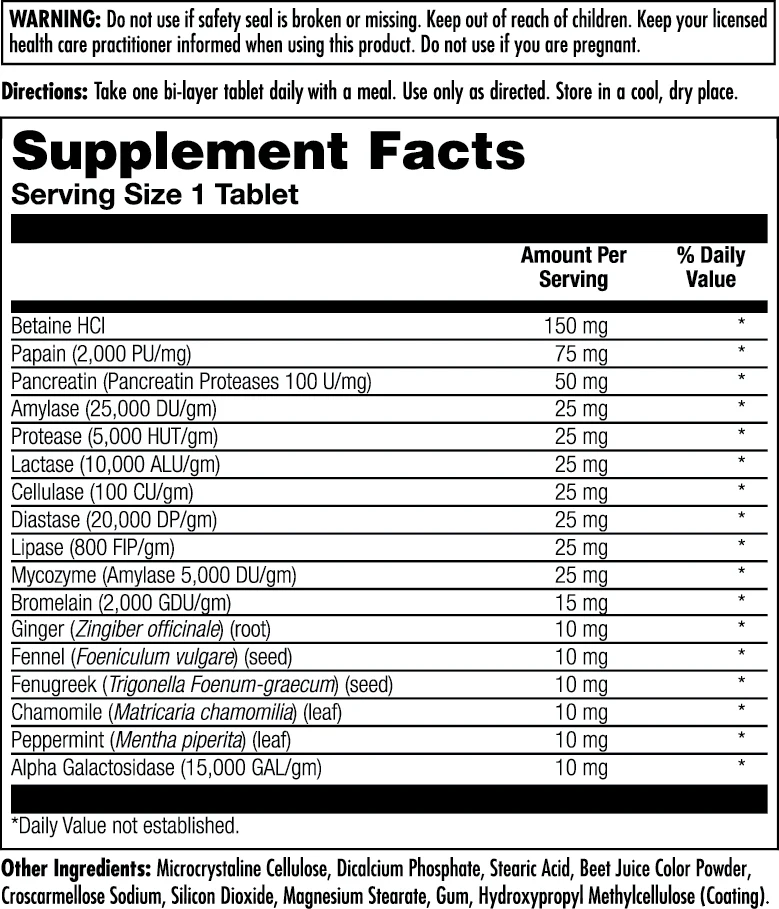 Super Enzymes™ Clinical Lifestyles™ Tablets - Image 4