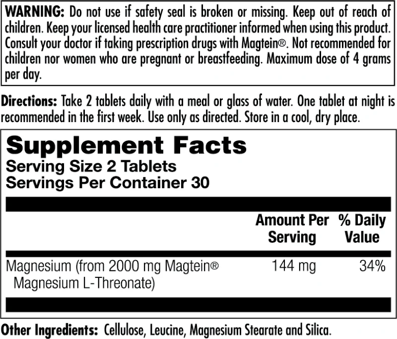 Think Magnesium L-Threonate Tablets - Image 3